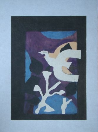 Литография Braque - Oiseau et Lotus. Avant La Lettre