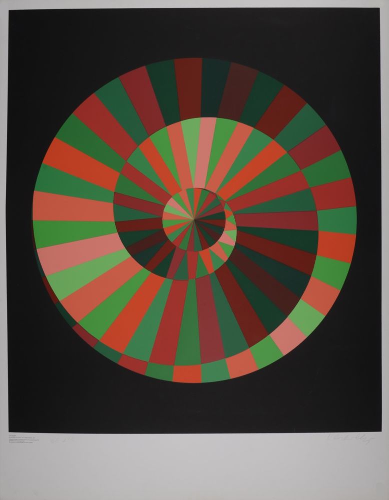 Сериграфия Vasarely - Olympia, 1972 - Hand-signed