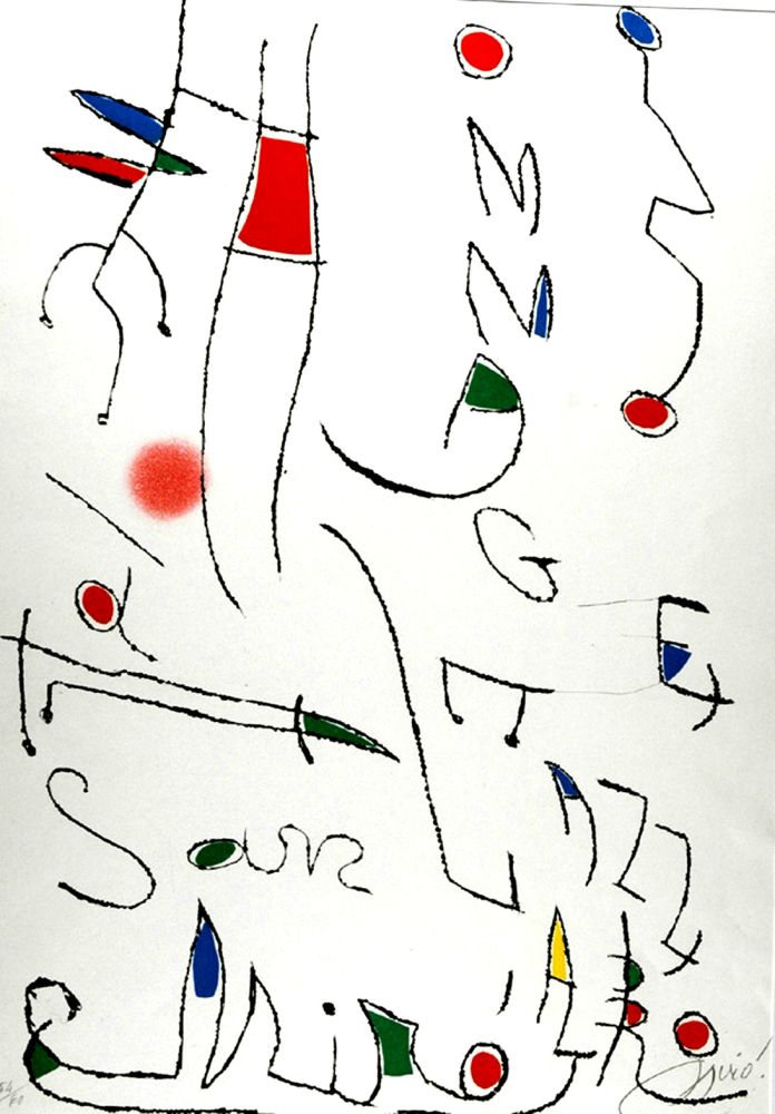 Офорт И Аквитанта Miró - Omage a San Lazzaro