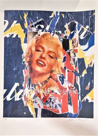Сериграфия Rotella - Omaggio a Marilyn