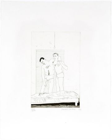 Офорт Hockney - One night