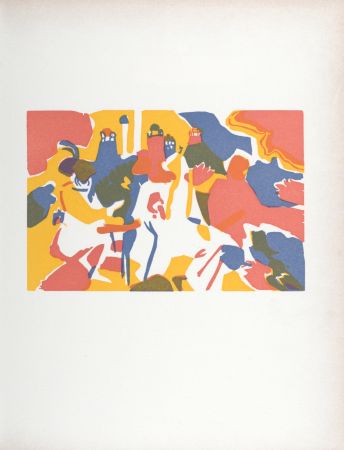 Гравюра На Дереве Kandinsky (After) - Oriental, Klänge, 1974