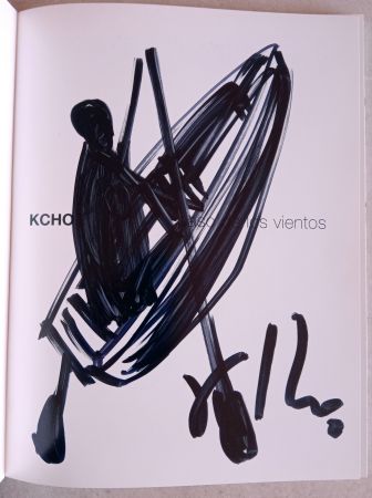 Иллюстрированная Книга Kcho - Original drawing over Catalogue Paso de los vientos