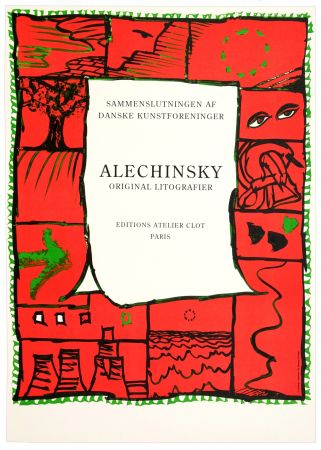 Афиша Alechinsky - Original lithographier , Editions Atelier Clot