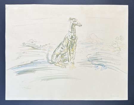 Литография Kokoschka - Oskar Kokoschka (1886-1980) - Coloured chalk lithograph on porous paper and vélin - 1952