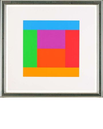 Сериграфия Bill - O.T., Quadrat in 5 Farben, 1983