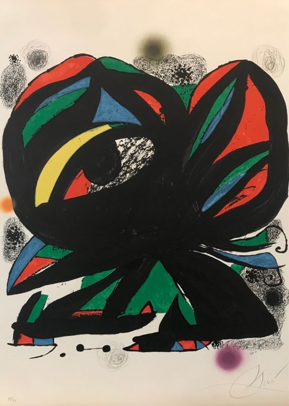 Литография Miró - Ouverture de la Fundacio Joan Miro Barcelone 
