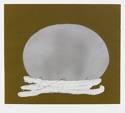 Гравюра Tàpies - Oval i blanc	