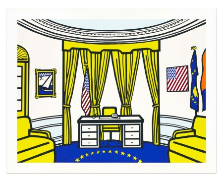 Сериграфия Lichtenstein - Oval Office, 1992