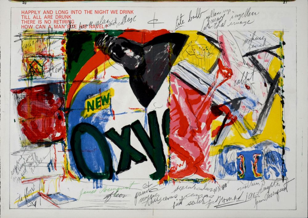 Литография Rosenquist - Oxy, 1964 - Hand-signed!