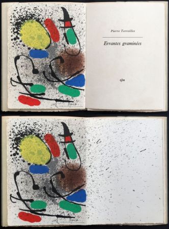 Иллюстрированная Книга Miró - P. Torreilles : ERRANTES GRAMINÉES. Lithographie originale signée (1971)