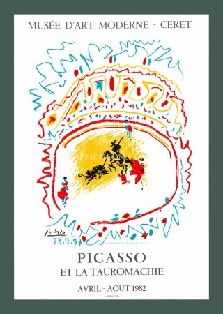 Литография Picasso - Pablo Picasso: 'Et la Tauromachie' 1982 Offset-lithograph