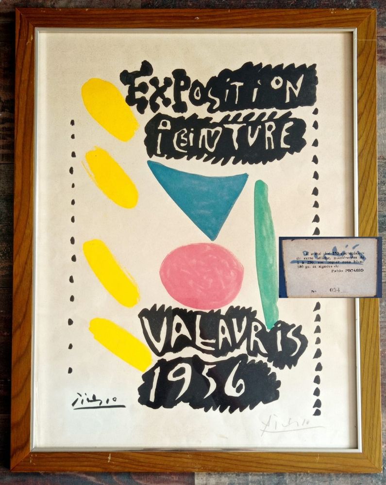Литография Picasso - Pablo Picasso, Exposition Peintures Vallauris, 1956, Hand-Signed 