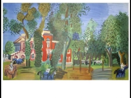 Литография Dufy - PADDOCK  PARIS