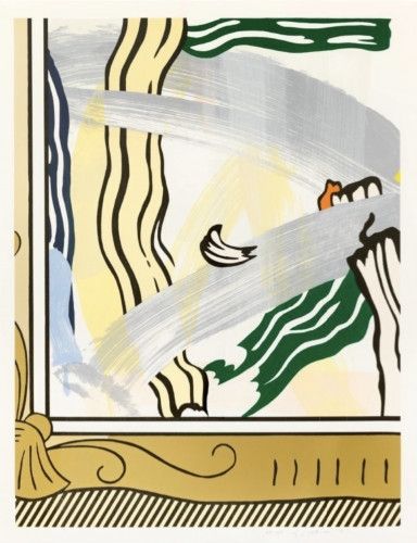 Многоэкземплярное Произведение Lichtenstein - Painting in a Gold Frame