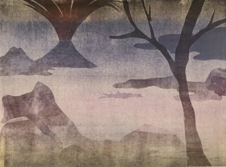 Монотип Ikemura  - Paisajes con el monte Fuji 14