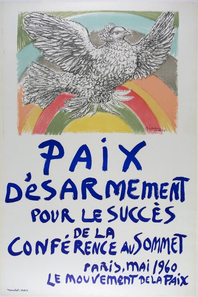 Литография Picasso - Paix D’esarmement