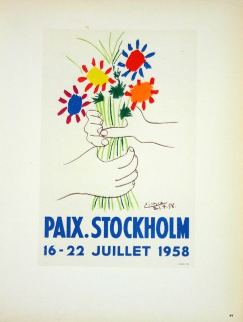 Литография Picasso (After) - Paix  Stockhlom