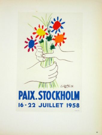Литография Picasso (After) - Paix  Stockhlom