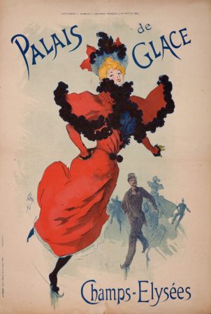 Литография Cheret - Palais de Glace, Champs-Elysées, 1895