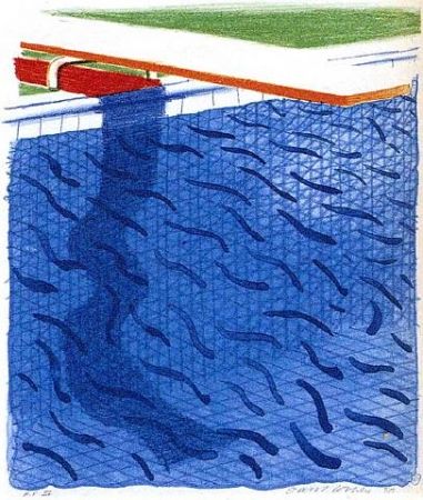 Литография Hockney - Paper Pools