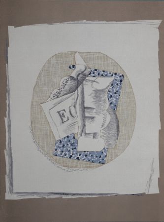 Литография Braque - Papiers Collés (A), 1963