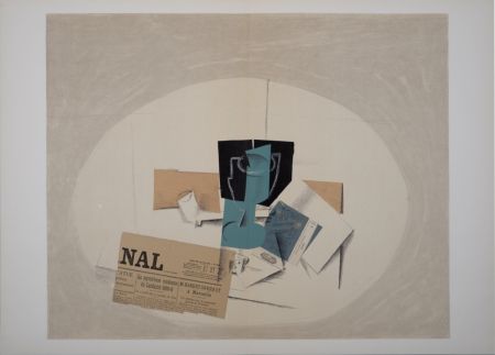 Литография Braque - Papiers Collés (B), 1963
