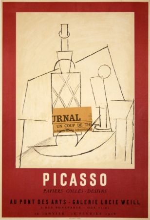 Афиша Picasso - Papiers Collés Exposition Lucie Weill 
