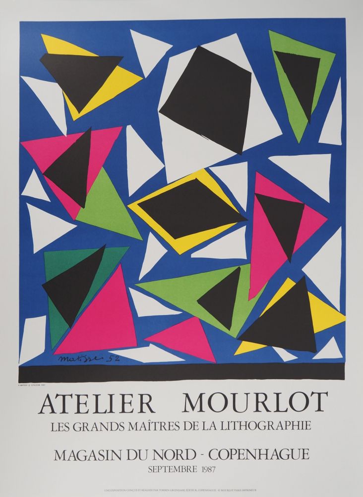 Литография Matisse - Papiers découpés, Atelier Mourlot
