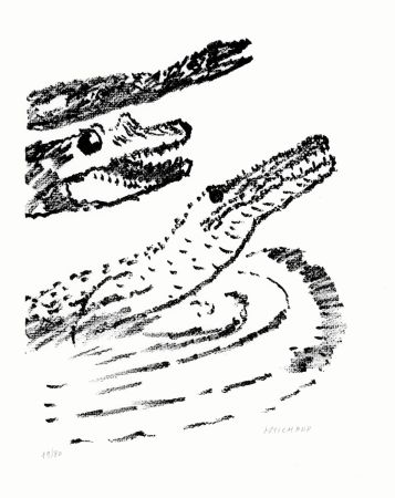 Литография Michaux - Par la voie des rythmes