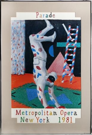 Сериграфия Hockney - Parade, Metropolitan Opera