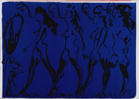 Литография Oldenburg - Parade of Women, 1964 - Hand-Signed!