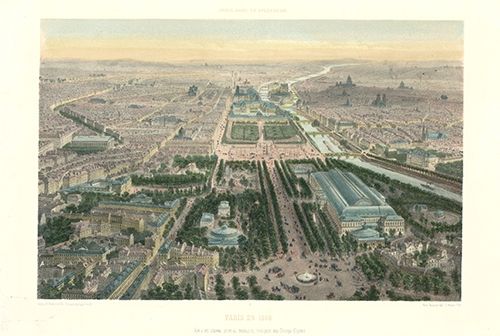 Литография Benoist - Paris en 1860