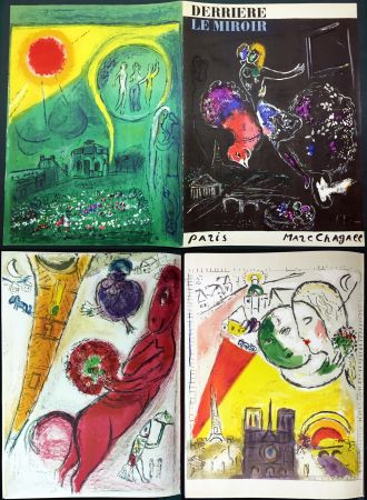 Иллюстрированная Книга Chagall - PARIS FANTASTIQUE. Derrière Le Miroir 66-67-68 (1954)