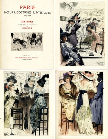 Иллюстрированная Книга Lobel-Riche - PARIS. MŒURS, COSTUMES ET ATTITUDES, 1912-1913. LES BARS (M. Guillemot).