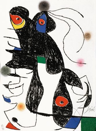 Офорт И Аквитанта Miró - Paroles Peintes