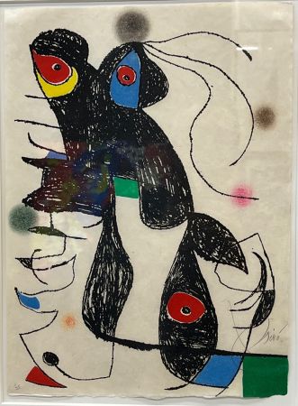 Офорт И Аквитанта Miró - Paroles peintes V