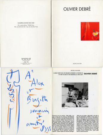 Нет Никаких Технических Debré - Pastel original sur un catalogue d'exposition (1993)