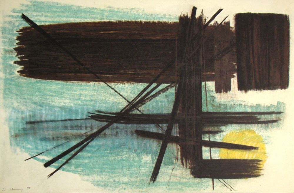 Литография Hartung - Pastel P. 1950 - 3