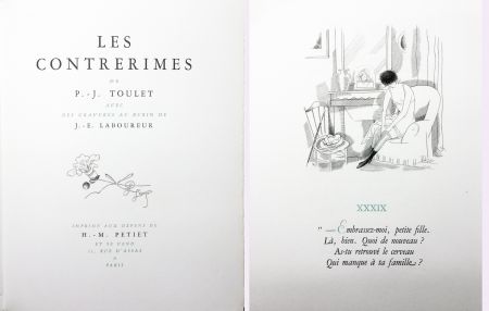 Иллюстрированная Книга Laboureur - Paul-Jean Toulet : LES CONTRERIMES. 63 gravures originales (1930)
