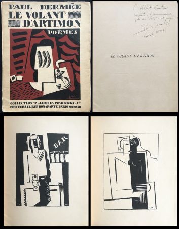 Иллюстрированная Книга Marcoussis - Paul Dermée : LE VOLANT D'ARTIMON. POÈMES. Exemplaire avec envoi 