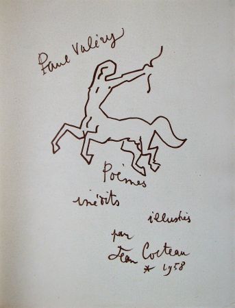 Литография Cocteau - Paul Valéry - Douze Poèmes