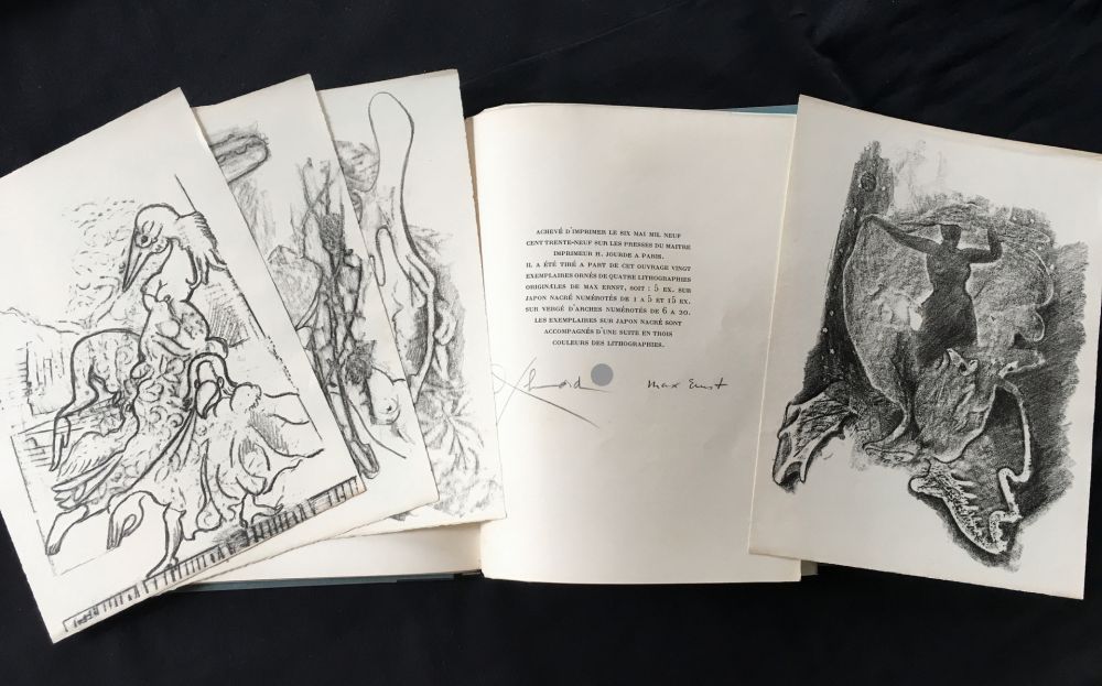 Иллюстрированная Книга Ernst - Paul Éluard : CHANSON COMPLÈTE. Avec 4 Lithographies de Max Ernst (1939)