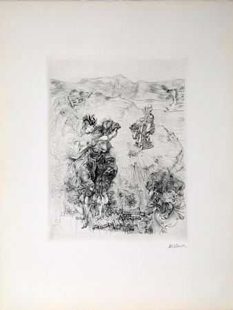 Гравюра Bellmer - Paysage 1800