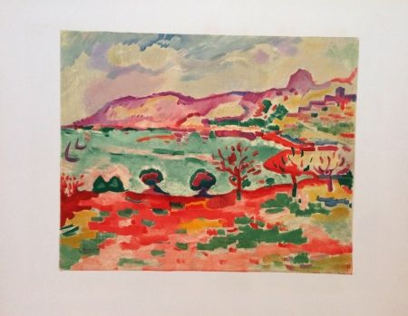 Литография Braque - Paysage A L'estaque Lithographie
