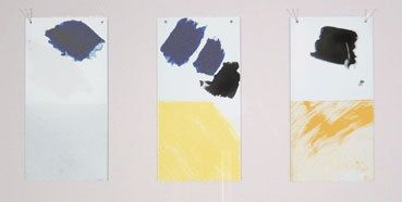 Сериграфия Buraglio - Paysage avec un nuage rouge/Hommage à Mondrian