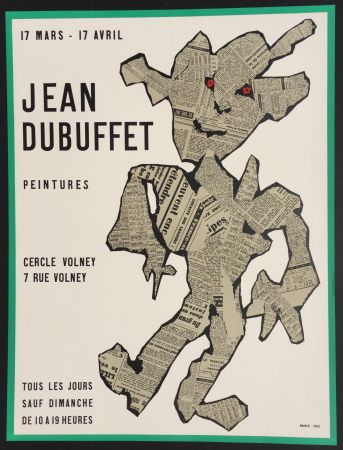 Литография Dubuffet - Peintures, Cercle Volney