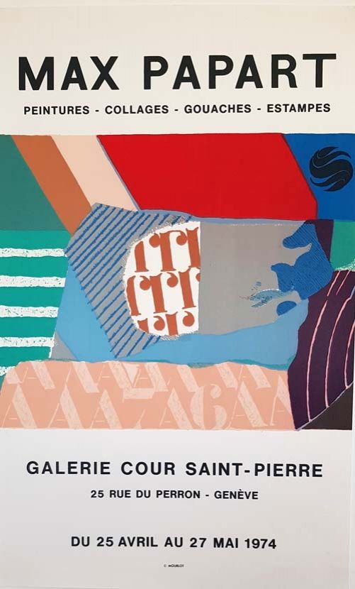 Литография Papart - Peintures Collages  Gouaches  Estampes Galerie Cour St Pierre