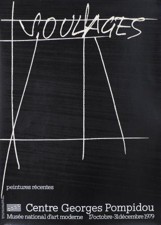 Литография Soulages - Peintures Récentes - Pompidou 1979