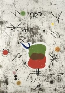 Офорт И Аквитанта Miró - Personatge I Estels I